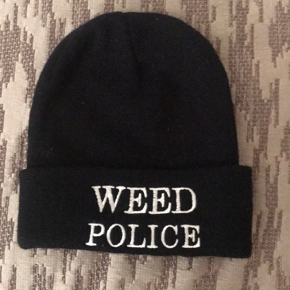 Weed police beanie